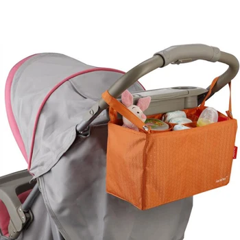 

Baby Stroller Bag Nappy Diaper Mummy Bag Carriage Hanging Basket Storage Organizer Travel Feeding Bottle Stroller Seven grid