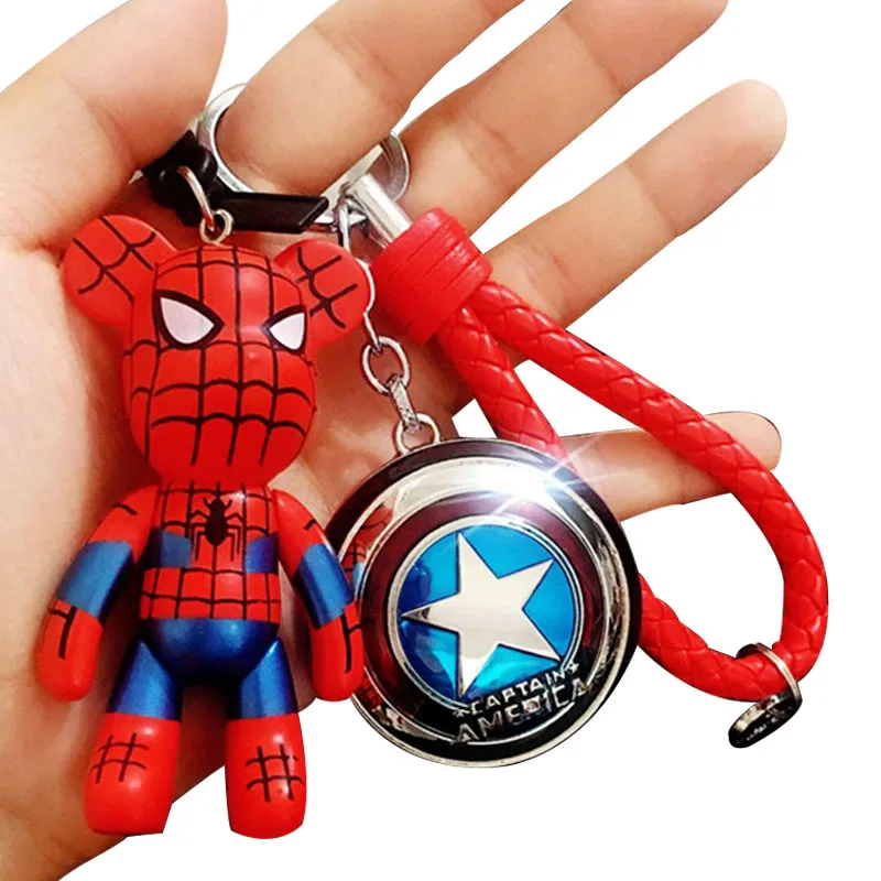 

2019 FASHION Avenger Alliance Key Chain Violence Bear Shield Key Chain Chain Men & Women Auto Bag Pendant Gift