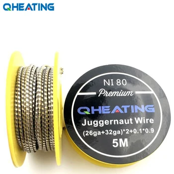

Free shipping 5m/roll A1/NI80/SS 316L Juggernaut Clapton Wire for RDA RBA Rebuildable Atomizer Heating Wires Coil Tool