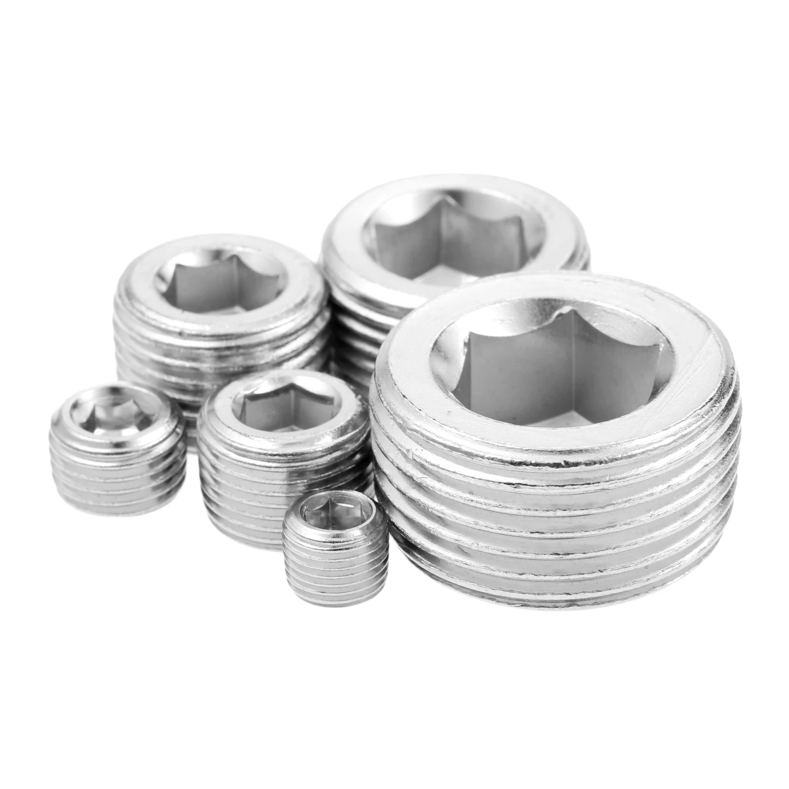 10 шт. Внутренняя шестигранная с резьбой NPT 1/4 дюйма 3/8 1/2 дюйма|Пневматические