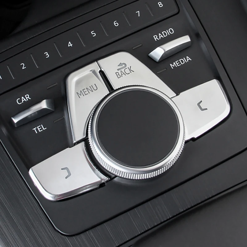 Для Audi A5 A4 B9 Высокое качество ABS хромированная панельная Накладка для коробки передач декоративная отделка интерьера авто аксессуары