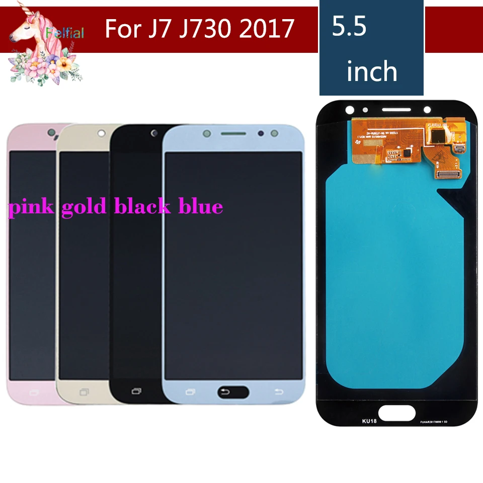 

10pcs/ For SAMSUNG Galaxy J7 Pro 2017 LCD Display Touch Screen Assembly Complete J730 J730F J730G J7 Pro Original LCD digitizer