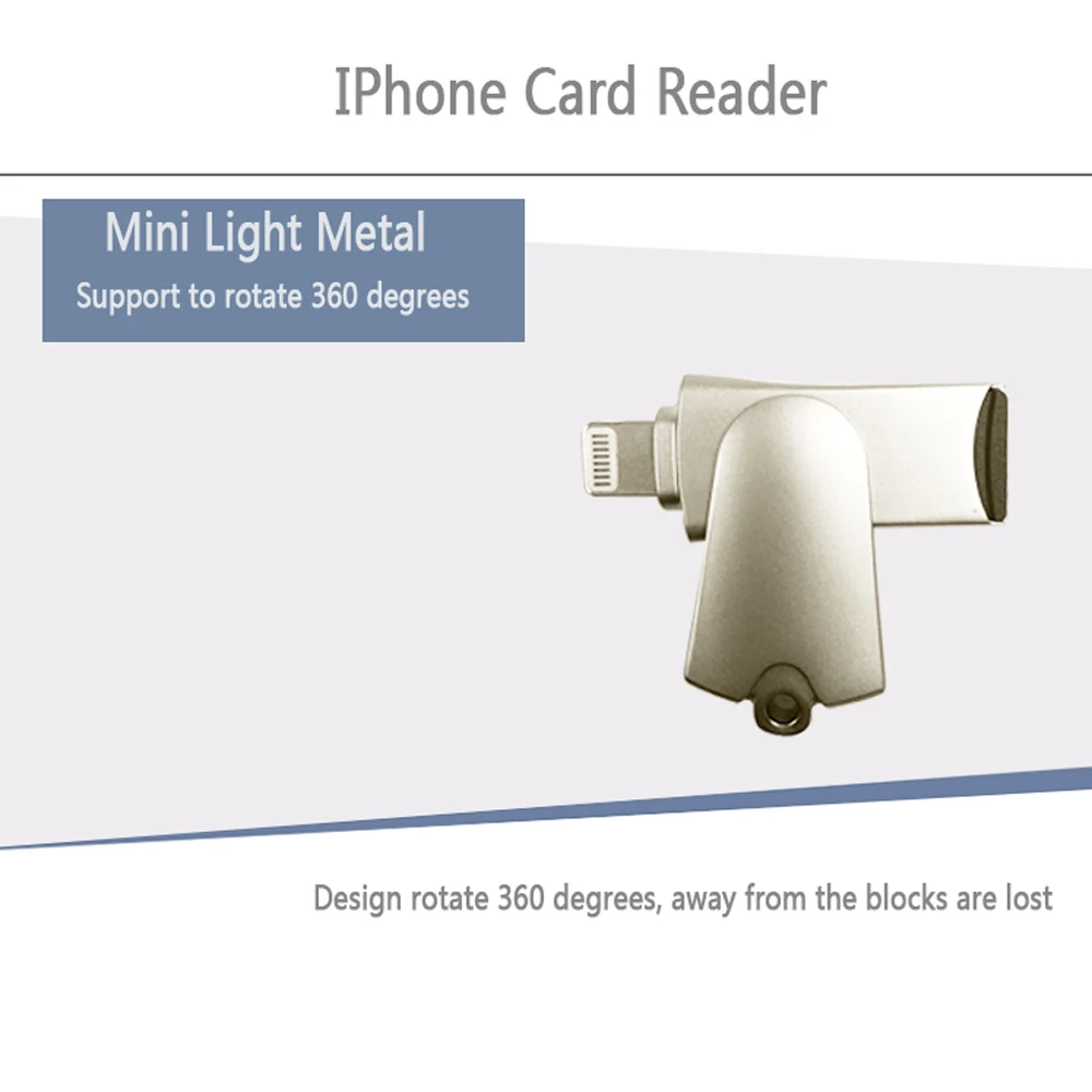 E. lixz USB 2,0 картридер 2 микро-sd TF OTG Card Reader Писатель Для iPhone 5/5S/6/6plus/6s/6s Плюс/ipad/itouch/Macbook