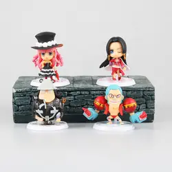 4 шт./компл. One Piece Боа Хэнкок Frank фигурку ПВХ Коллекция Модель игрушки Brinquedos для подарок на Новый год бесплатная доставка