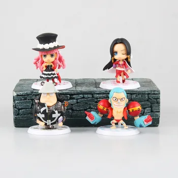 

4pcs/set One piece Boa Hancock Frank Action Figure PVC Collection Model toys brinquedos for christmas gift free shipping