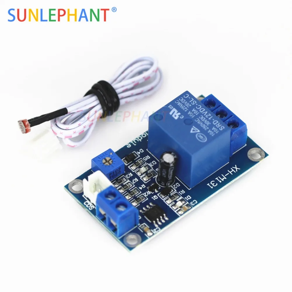 

XH-M131 DC 5V / 12V Light Control Switch Photoresistor Relay Module Detection Sensor 10A brightness Automatic Control Module