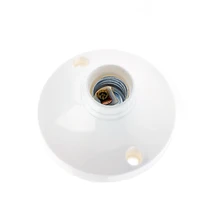 10 шт. E14 круглые держатели ламп, 63 мм диаметр и высота 40 мм для Светодиодный ламп накаливания установки