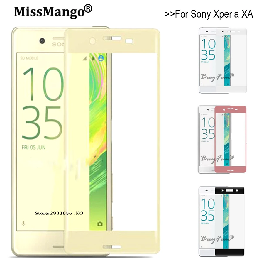 Защитное стекло для sony xperia xa, защита экрана x a ax, закаленное стекло, полное покрытие, защита экрана F3111 F3112