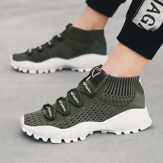 New High Top Shark Men Sneakers Men Running Shoes Women
