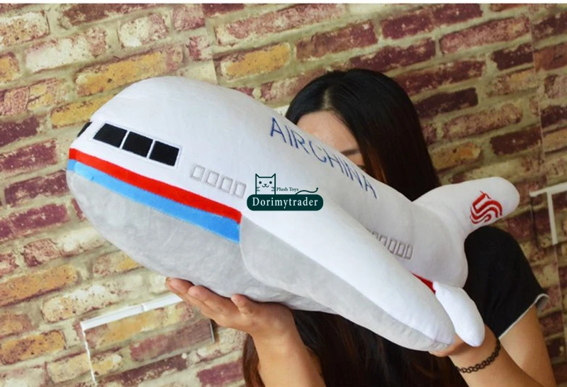 Dorimytrader 95cm Large Soft Cute Simulated Cartoon Airplane Toy 37'' Big Stuffed Aircraft Doll Pillow Gift for Kids DY61549(5)