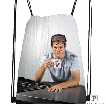 

Custom Dexter-Season-5-2-New- Drawstring Backpack Bag Cute Daypack Kids Satchel (Black Back) 31x40cm#20180611-02-74