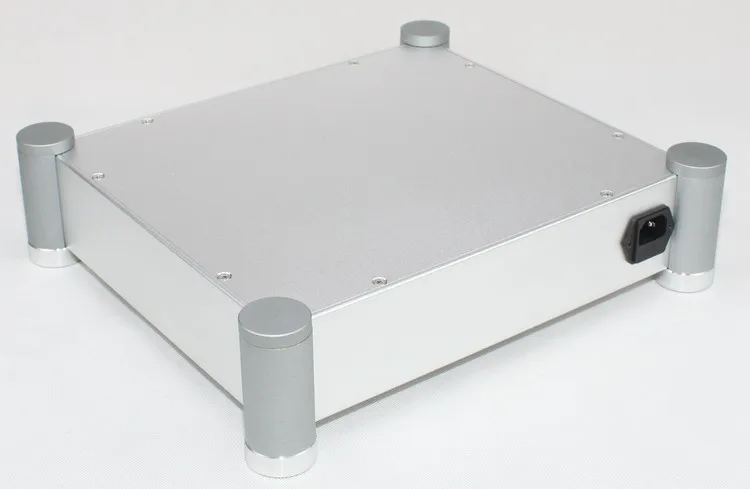 WA82 Серебряный полный алюминиевый корпус/аудио усилитель чехол/предусилитель коробка/ламповый усилитель шасси 320*70*280 мм