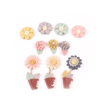 

10pcs Artificial Burlap Flower Corsage Wedding Party Button Flower Boutonniere Brooch