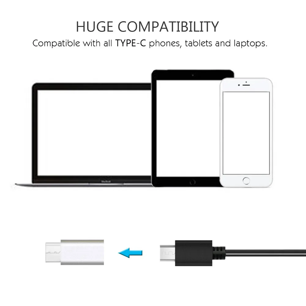 Ascromy 3 шт Тип C к Micro USB конвертер кабель адаптер для Xiaomi Mi Max Huawei Samsung Oneplus 6 T LG G6 Type c USBC
