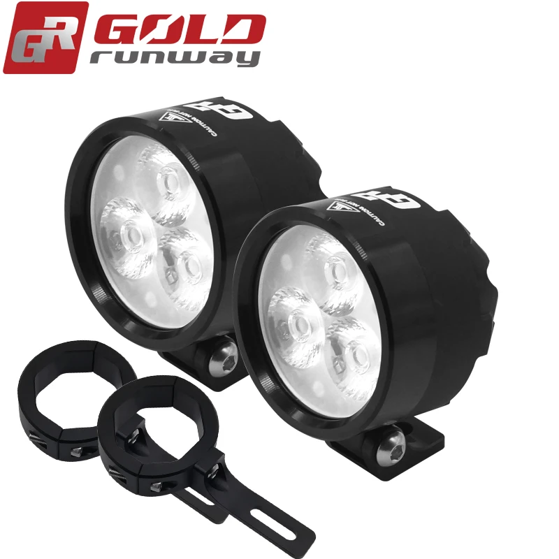 

Goldrunway GR-EXP3 2400lm Power 18W Motorcycle Led Fog Spot White Headlight Working Light DC 12V Mount Light Kit