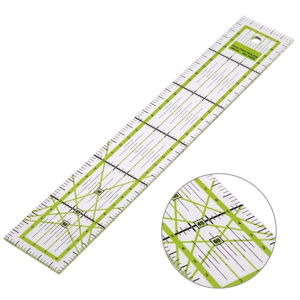 

Double-color Transparent Ruler Patchwork Sewing Feet Tailor-foot Put Yardstick Quilting Cutting Rulers DIY Home Sewing Tool