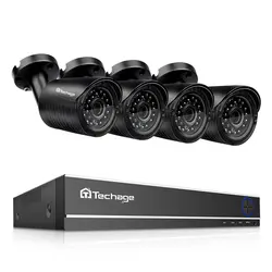 Techage XMeye 4CH HD AHD DVR 4 шт. 720 P 1200TVL AHD Наружные камеры безопасности IR Led домашняя система безопасности комплект видеонаблюдения 2 ТБ HDD