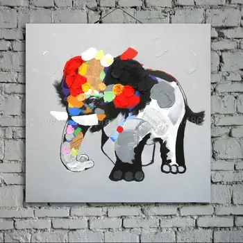 

Modern background High quality abstract Elephant Oil Painting on Canvas home wall decoration animal art wall decor paintings