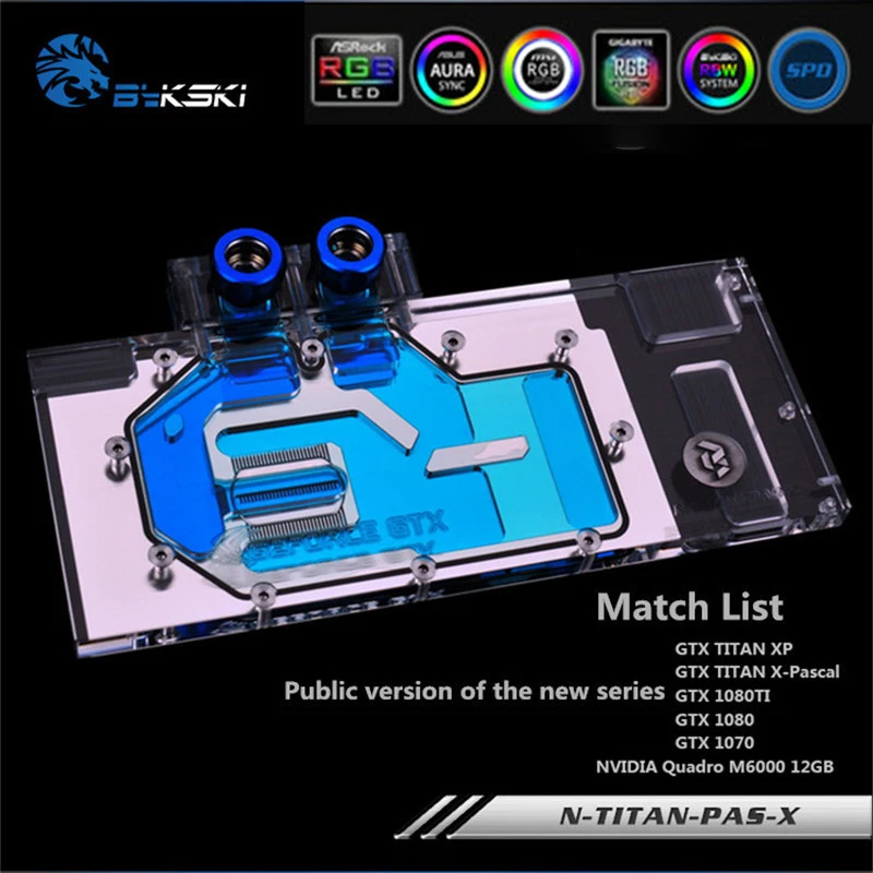 Bykski N-TITAN-PAS-X Full Cover GPU Water Block For VGA GTX1080 1080ti Titan XP TITAN X Graphics Card Water Cooling GPU Radiator
Bykski N-TITAN-PAS-X Full Cover GPU Water Block For VGA GTX1080 1080ti Titan XP TITAN X Graphics Card Water Cooling GPU Radiator