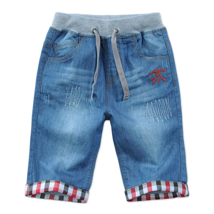 2019 New Kids Boys Denim Shorts Summer Boys Clothing Boys Casual Solid