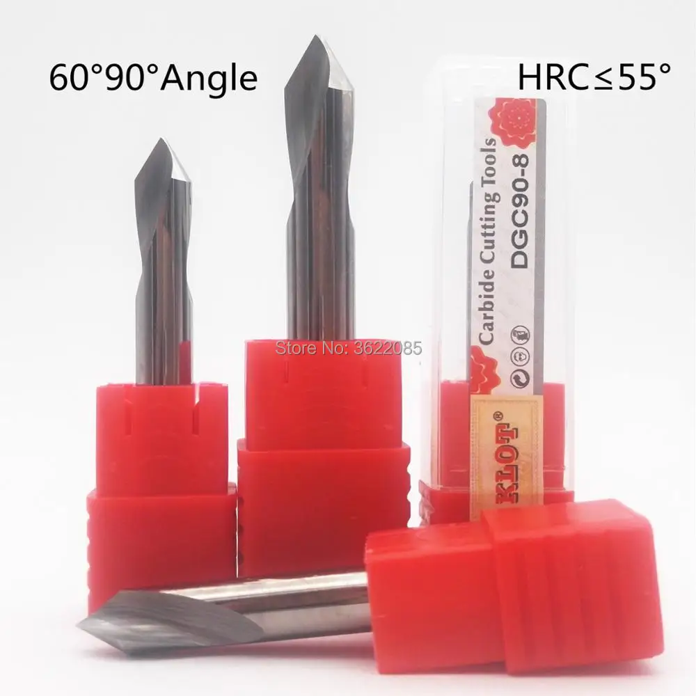 

KLOT Carbide 60/90/120 Degree Spotting Drill 3mm-16mm Countersink Cutter HRC55