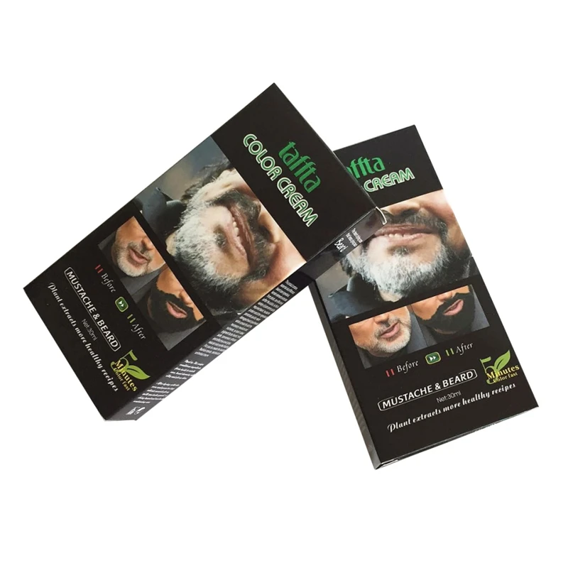

Men Beard Dye Cream Men Mustache & Beard Dye Cream Fast Color Natural Black Beard Tint Cream Fashion Beard Dye