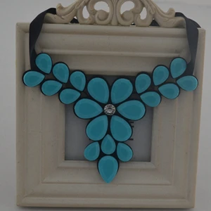 Leanzni короткое эффектное ожерелье и кулон ожерелье, модное женское акриловое ожерелье из полимерной смолы подарочные аксессуары - Окраска металла: EL627623