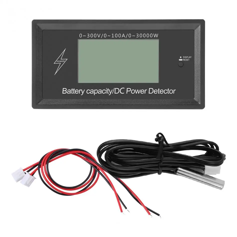 

Digital Volt Meter 300V/100A DC Voltmeter Ammeter Battery Capacity Power Tester Voltage Meter Detector Measuring Tools