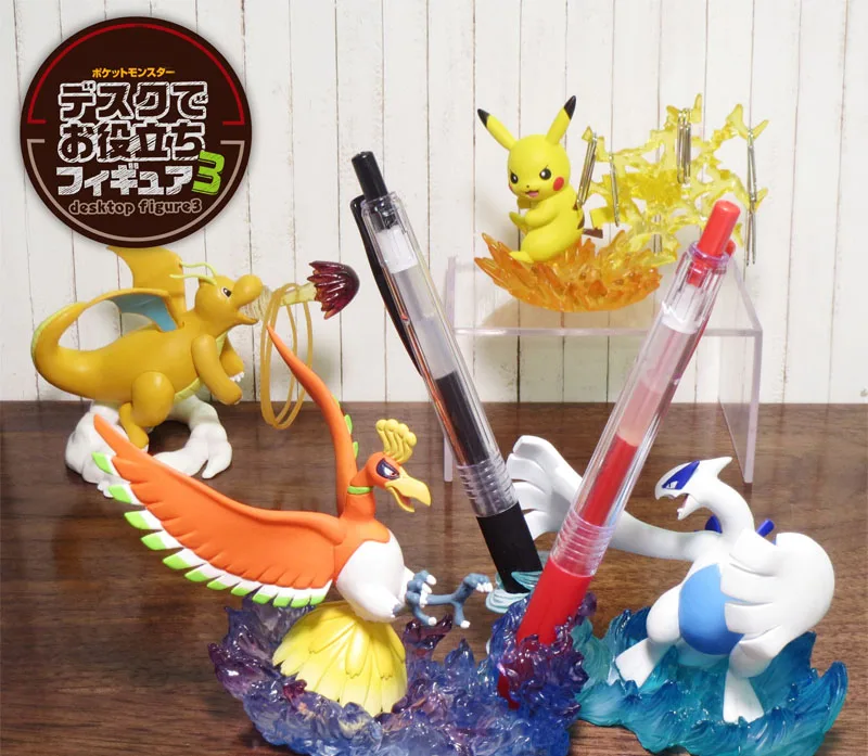 8 шт./компл. Pika Charizard Ho Oh Lugia Totodile полезный Настольный pkm аниме фигурки игрушка