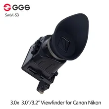 GGS swivi S3 3x складной оптический видоискатель 3.0 “/3.2” сторон ЖК-дисплей для Canon 5D2 5D3 для Nikon d7000 d7200 d750 D610 D810 D800