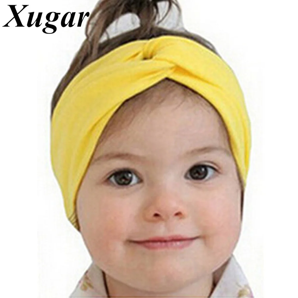 

Sweet Cotton Headband For Baby Cross Toddler Turban Boutique Handmade Children Kids Hair Accessories