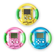 New Multi-color Kids Childhood Educational Toys Steering Wheel Game Console Tetris Handheld Games Kids Console Tetris Toys