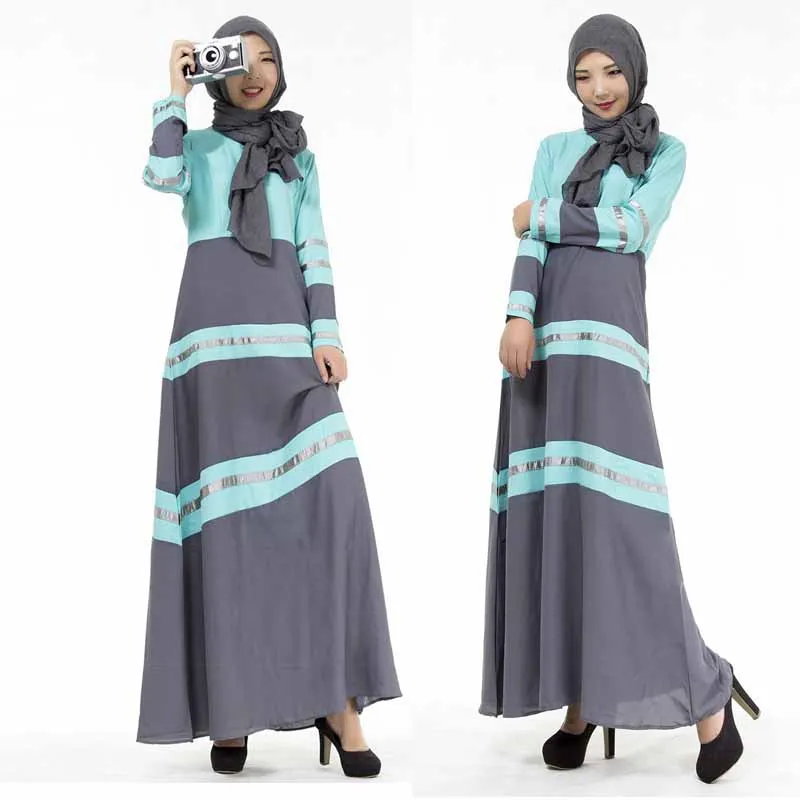 M/L Kaftan Abaya Dubai Arabic Islam Turkey Muslim Dress Ramadan Abayas For...