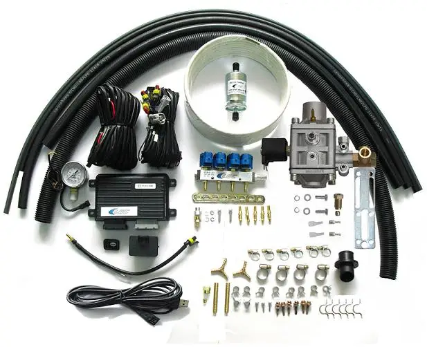 

Methane CNG Sequential Injection System Conversion Kits for 3 or 4 Cylinder Gasoline Fuel Injected Cars