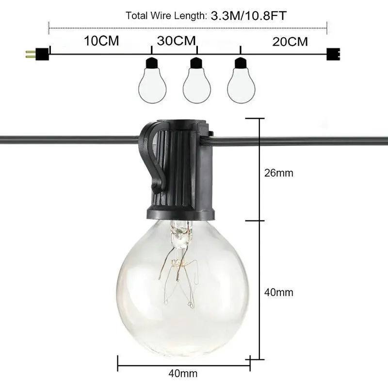 LMID 3M10D Holiday Lighting fairy lights for bedroom garden christmas lights indoor 220v festoon string wedding lights bulbs LMID 3M10D Holiday Lighting fairy lights for bedroom garden christmas lights indoor 220v festoon string wedding lights bulbs