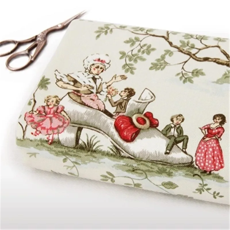 

2016 New 45x150cm Vintage Europe fairy tale Canvas Fabric Burlap for Sewing Textile Quilting Diy for pillow curtain Purse