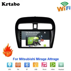 Автомобильный радиоприемник андроид мультимедийный проигрыватель для Mitsubishi Mirage Attrage автомобильный сенсорный экран gps навигация поддержка