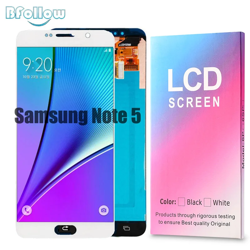 

BFOLLOW Original OLED for Samsung Galaxy Note 5 AAA Screen Display Digitizer Assembly LCD Replacement Fix Tools