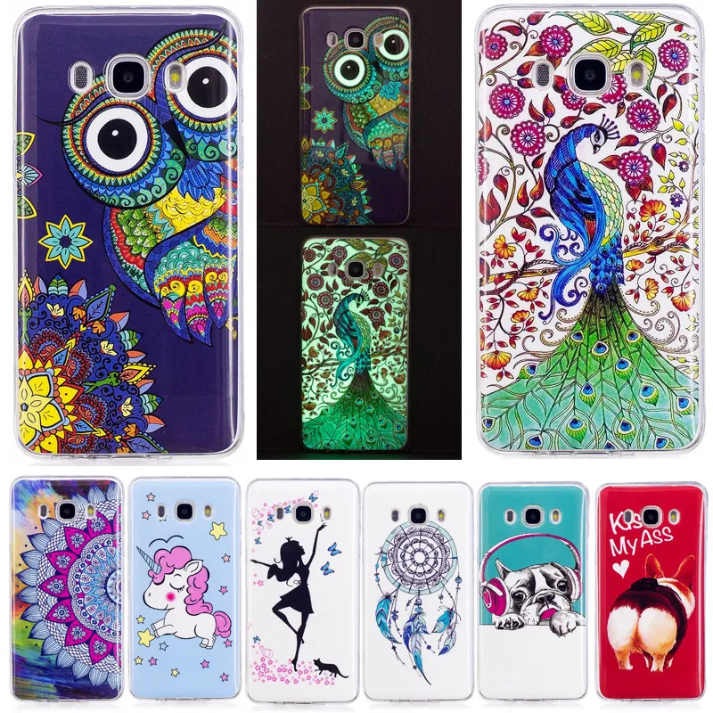 

For Samsung J5 2016 Luminous Case Anime Animal Silicone TPU Skin Soft Back Cover Case for Samsung Galaxy J5 2016 J510 SM-J510