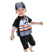 Детские купальники для мальчиков и девочек, цельный купальный костюм из полиамида, купальный костюм, бикини, пляжные регулируемые плавучие купальники, шапочка K327