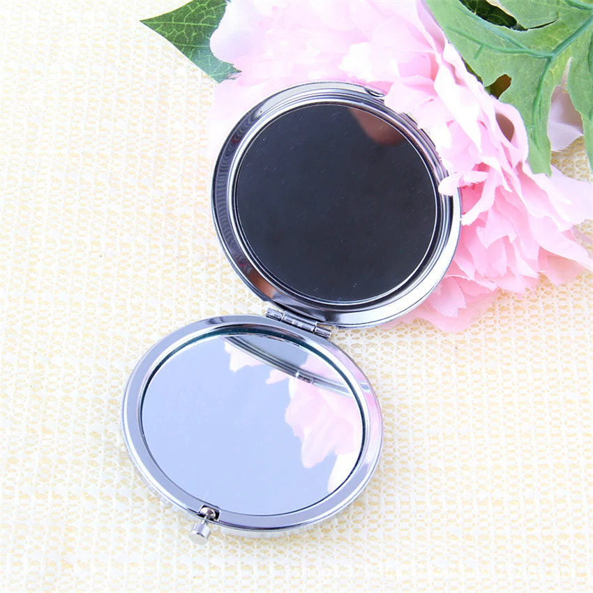 Beauty Club Lady Women's Gifts Crystal Makeup Small Mirrors Folding Portable Mirror Double-sided Make Up | Красота и здоровье
