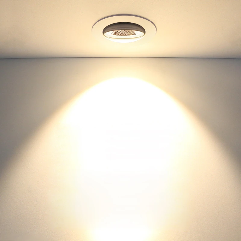 

Dimmable 3W/5W/7W/10W/12W/15W/20W LED Ceiling Light Adjustable Picture Lamp Fixture Flush Mount Living Room White shell