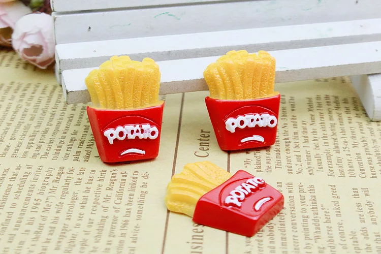 50pcs/lot flat back resin potato clip 22*28mm for Scrapbooking Craft Cabochon For Hair Cellphone Decoration