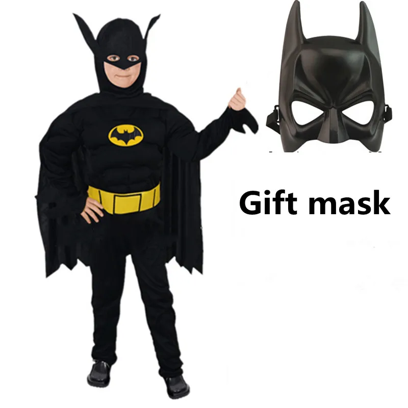 

Kids Christmas Muscle Hero Costume Captain America Costume Spiderman Batman Superman Avengers Costume Cosplay Boy Girl