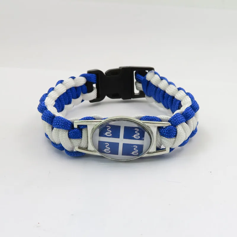 

infinity love martinique bracelet martinique country bracelet fashion man and woman rope bangle martinique flag