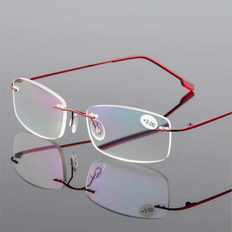 frameless folding reading glasses