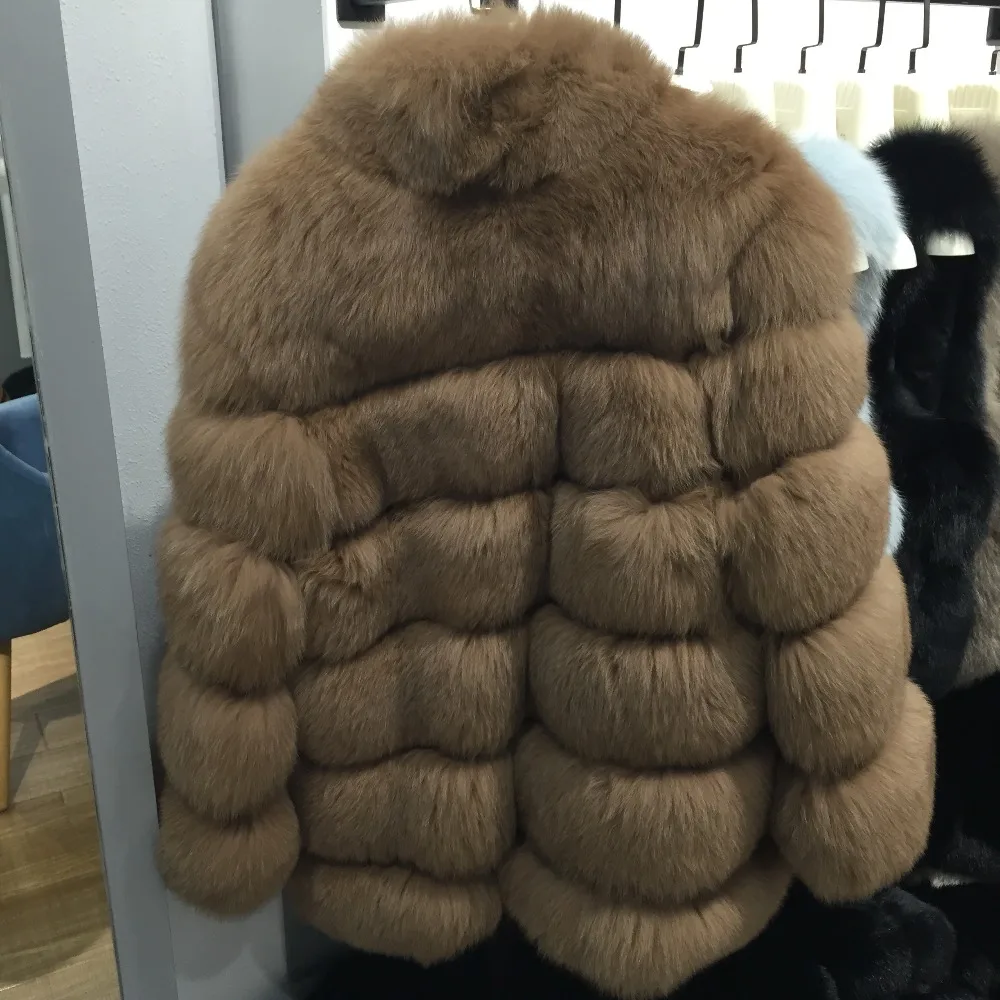 SQXR мех натуральный Лисий мех пальто зима вся кожа натуральный Лисий мех пальто Роскошная натуральная Лисий Мех Верхняя одежда 70 см длинное пальто