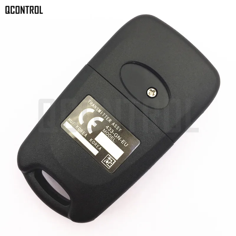 QCONTROL пульт дистанционного ключа HA-T005 CE0678 для HYUNDAI i30 433MHz TOY40 ключ лезвия ID46 транспондерный чип