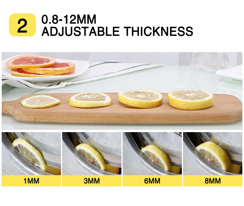 ITOP ручной, для овощей фруктов ломтерезатели из нержавеющей стали 0,8-12 мм Толщина картофель морковь резак для томатов машины Еда процессоры