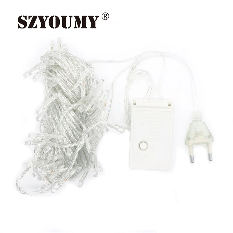 

SZYOUMY 20PCS 10M 100 LED Holiday String lights for Christmas Festival Party Fairy Colorful Xmas LED String Lights